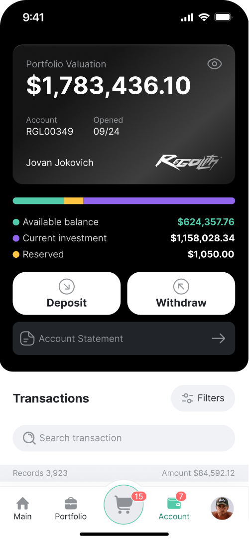 Account Regolith